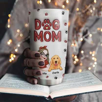 Shineful Lovely Dog Mom - Personalized 20oz Tumbler