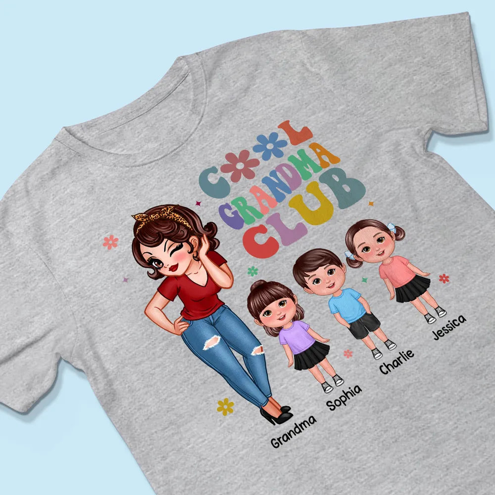 Shineful T-Shirt Gift For Grandma - Cool Grandma Club Personalized Unisex T-Shirt