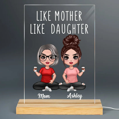 Shineful Mica LED Lamp Like Mother Like Daughters Personalized