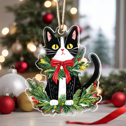 Shineful Acrylic Ornament Festive Feline