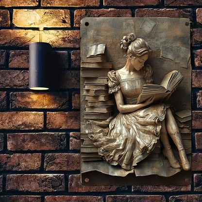 Shineful 2D Metal Sign Timeless Reader’s Dream