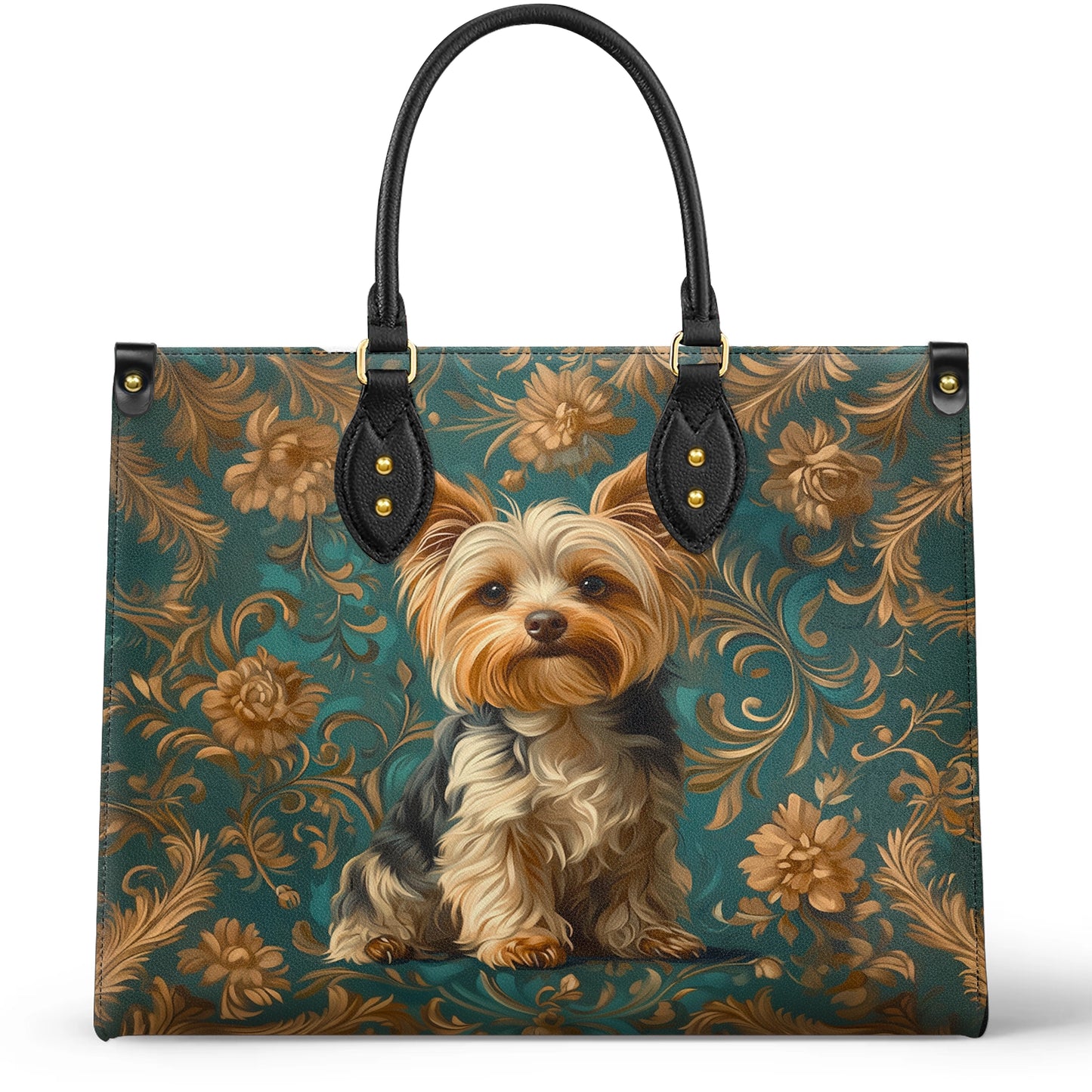 Shineful Leather Bag Regal Yorkie Elegance