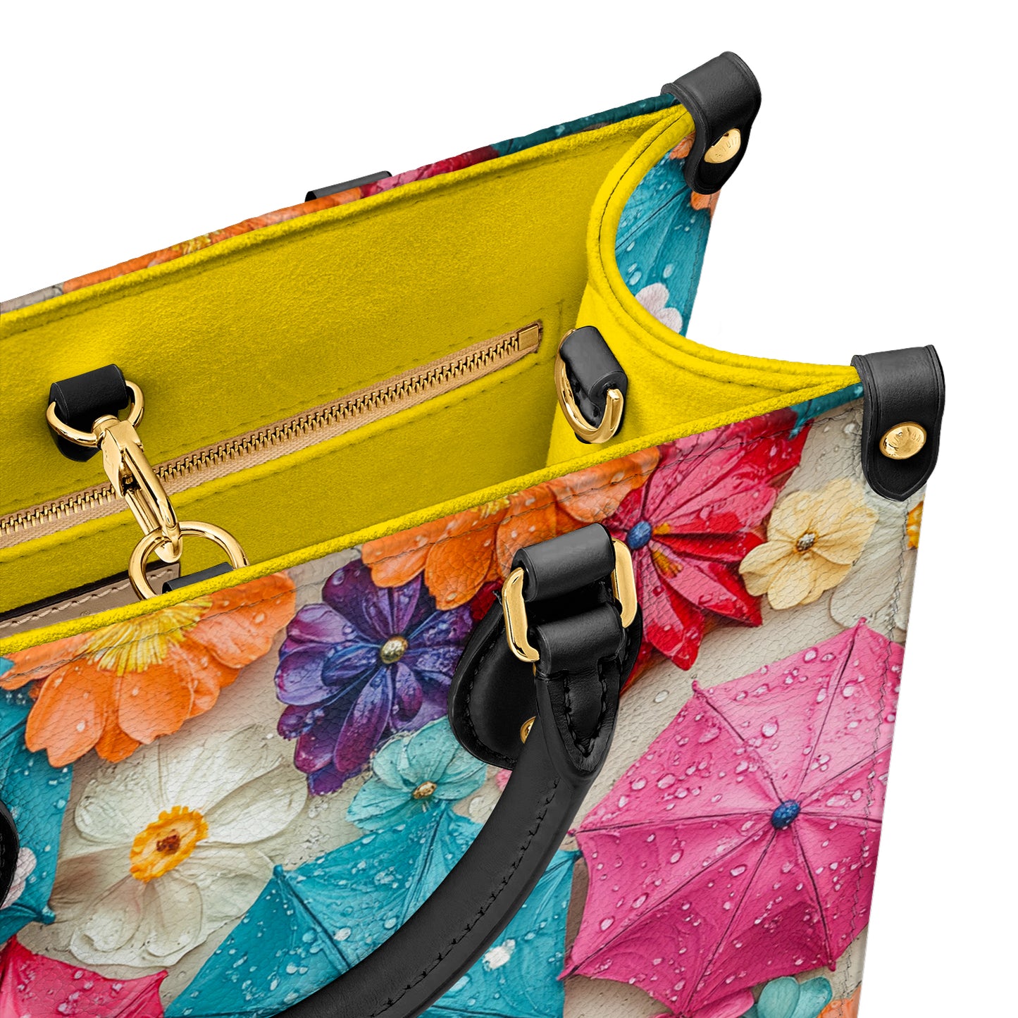 Shineful Leather Bag Bloom & Rain