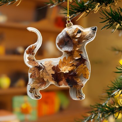 Shineful 2D Acrylic Ornament - Dachshund's Day Out