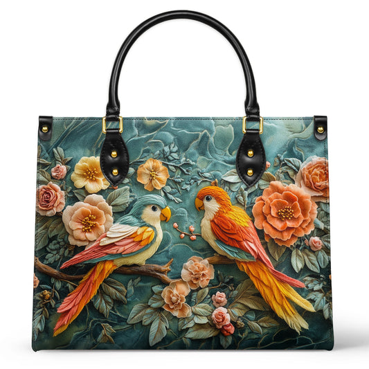 Shineful Leather Bag Ethereal Lovebirds