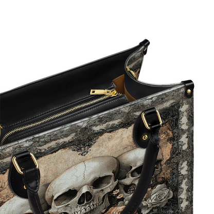 Shineful Leather Bag Ethereal Skull Garden