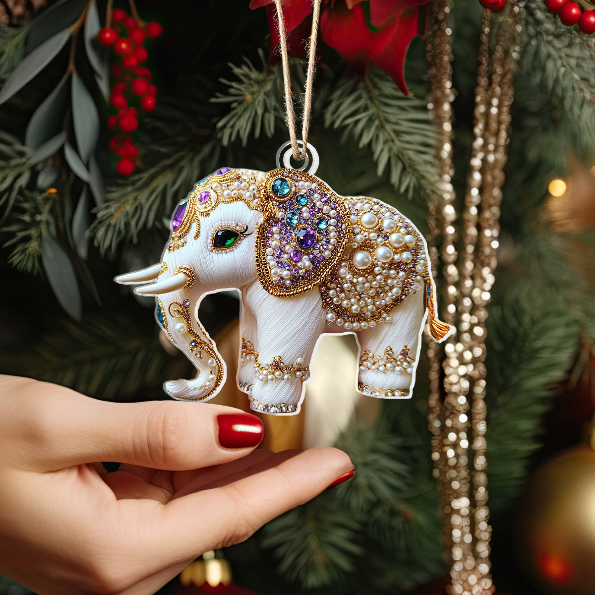 Shineful 2D Acrylic Ornament Twinkling Elephant