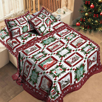 Shineful 4-Piece Bed Sheet Set Winter Wishes