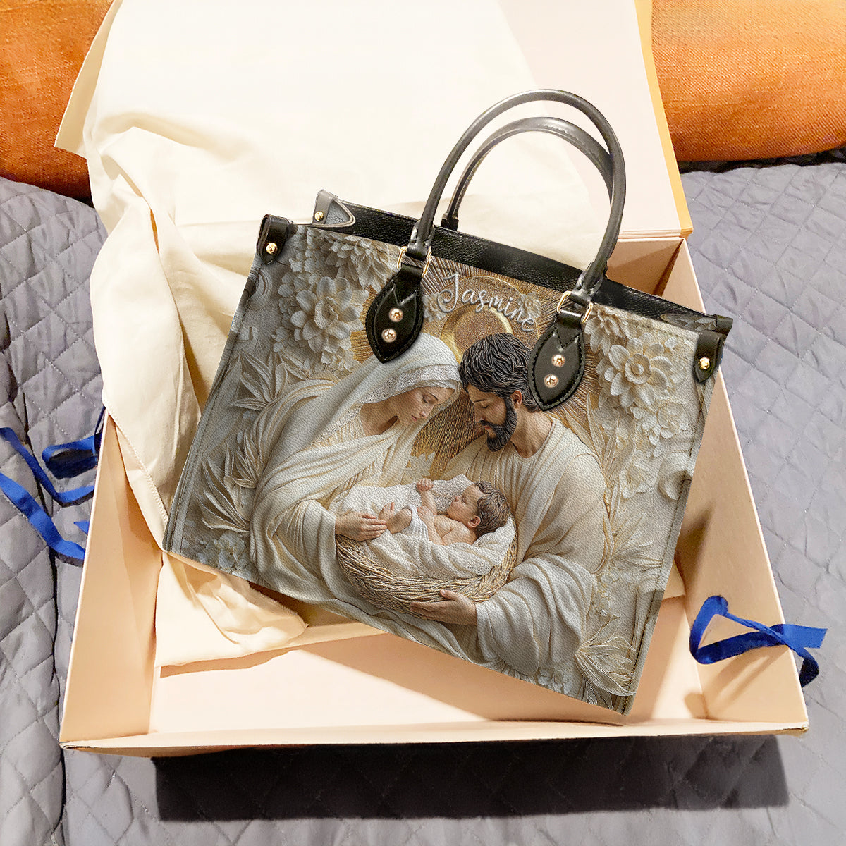 Shineful Leather Bag Holy Family