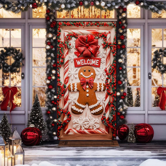 Shineful Door Cover - Gingerbread Man