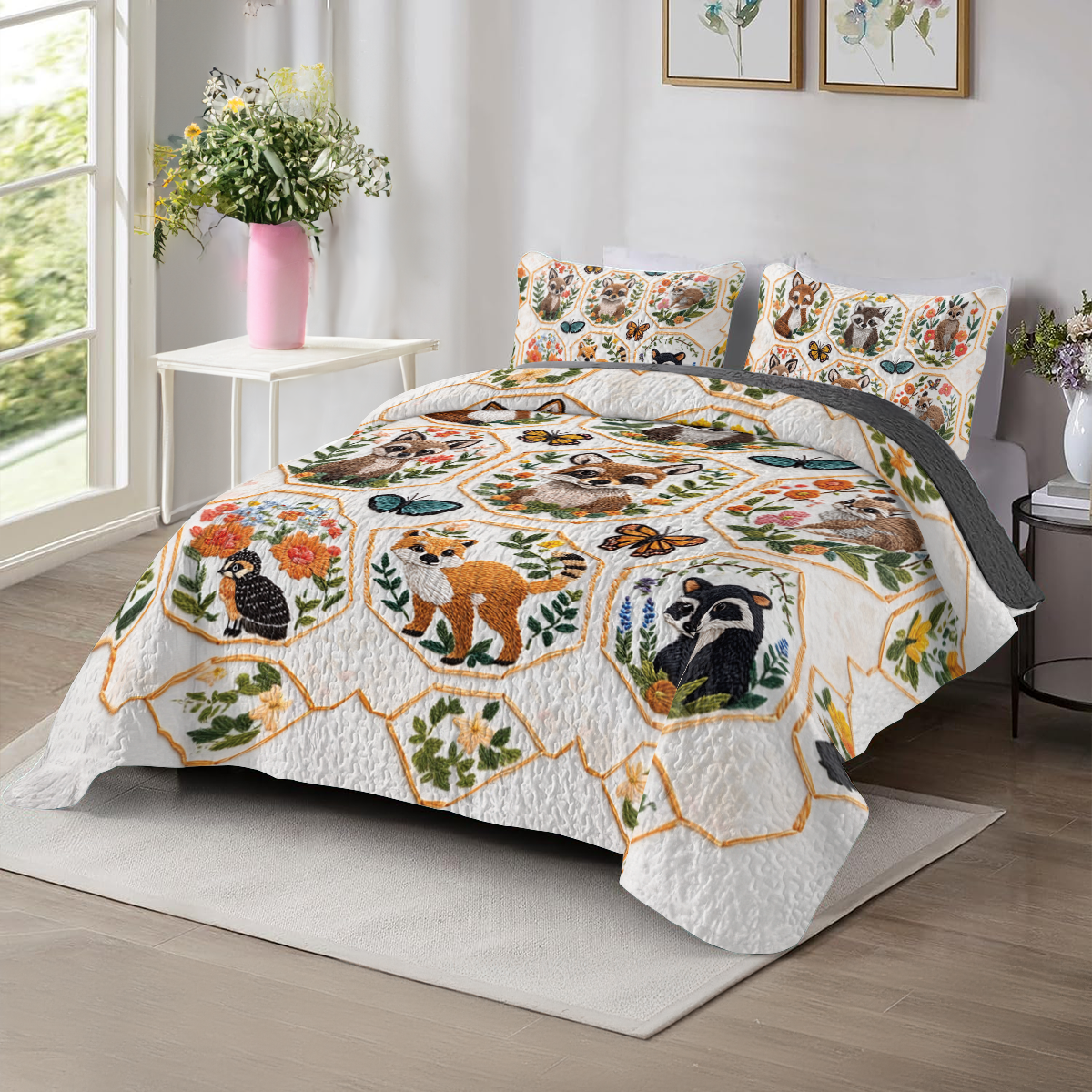 Shineful All Season Quilt 3-Piece Set Woodland Wonders