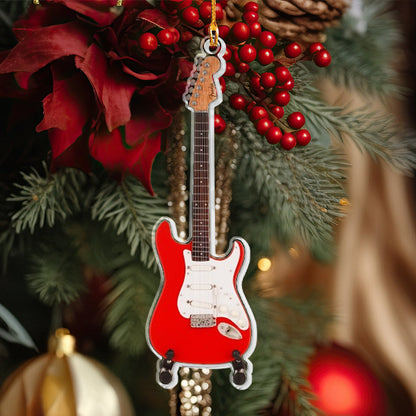 Shineful 2D Acrylic Ornament - Melodic Tidings Guitar