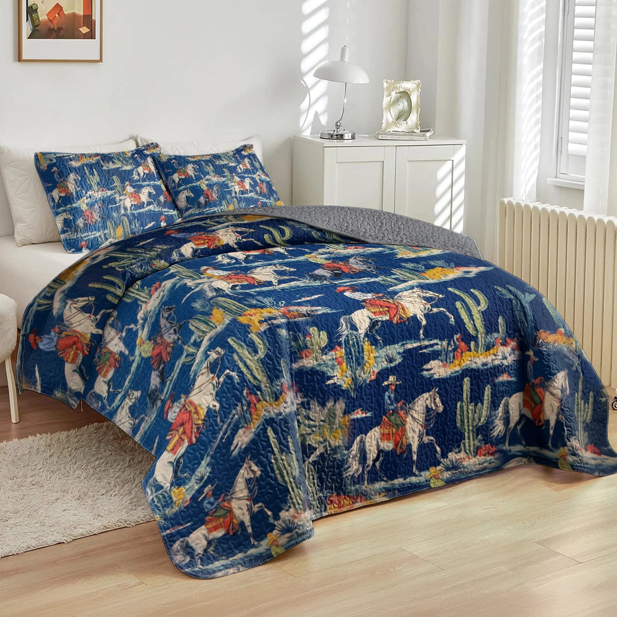 Shineful All Season Quilt 3-Piece Set Desert Rider