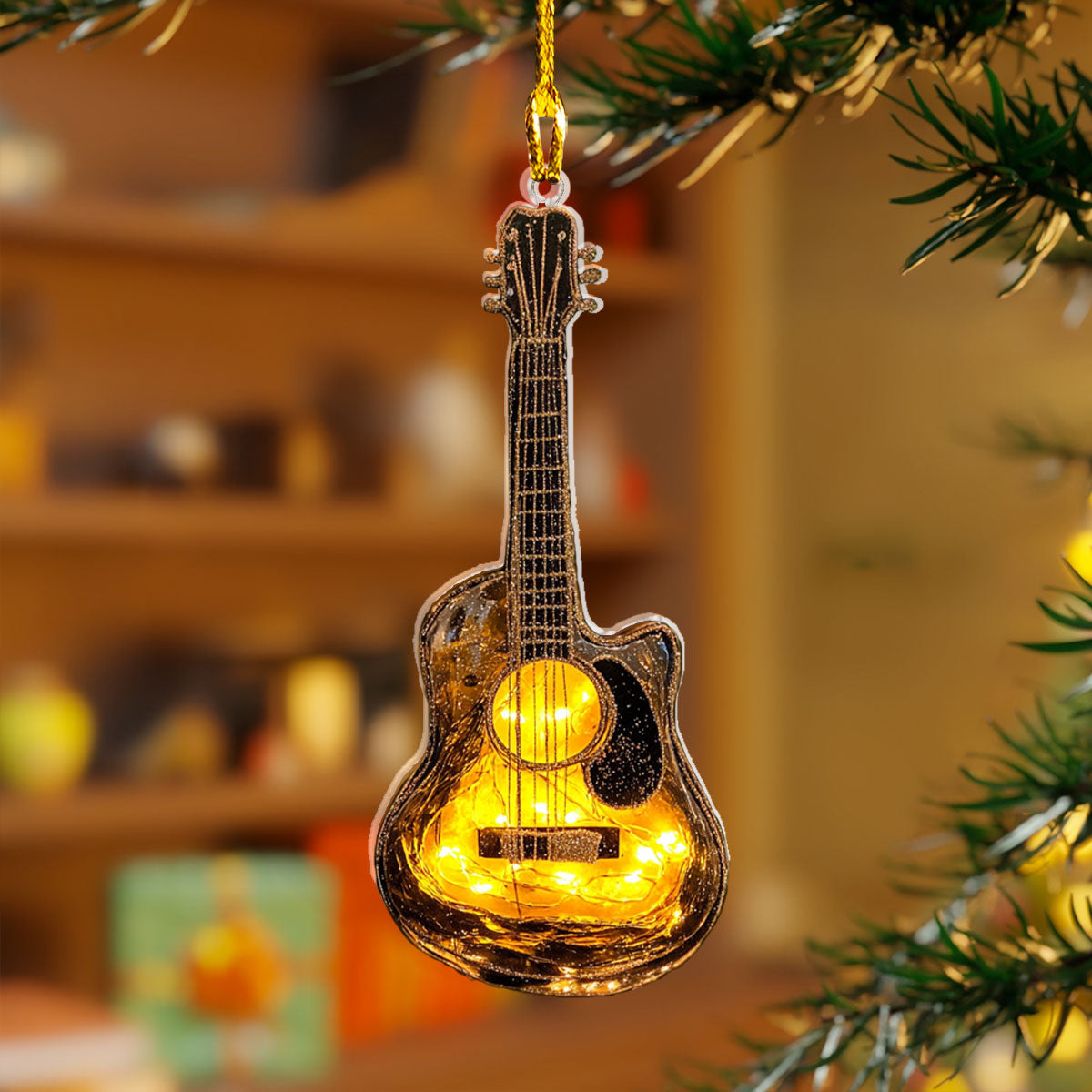 Shineful 2D Acrylic Ornament Musical Christmas