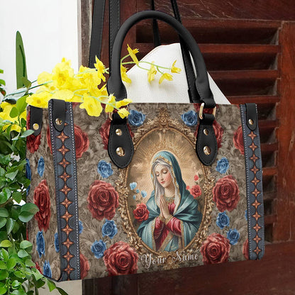 Glänzende Ledertasche Heavenly Rose and Mary