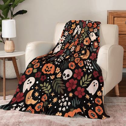 Shineful Fleece Blanket Spooky Chic