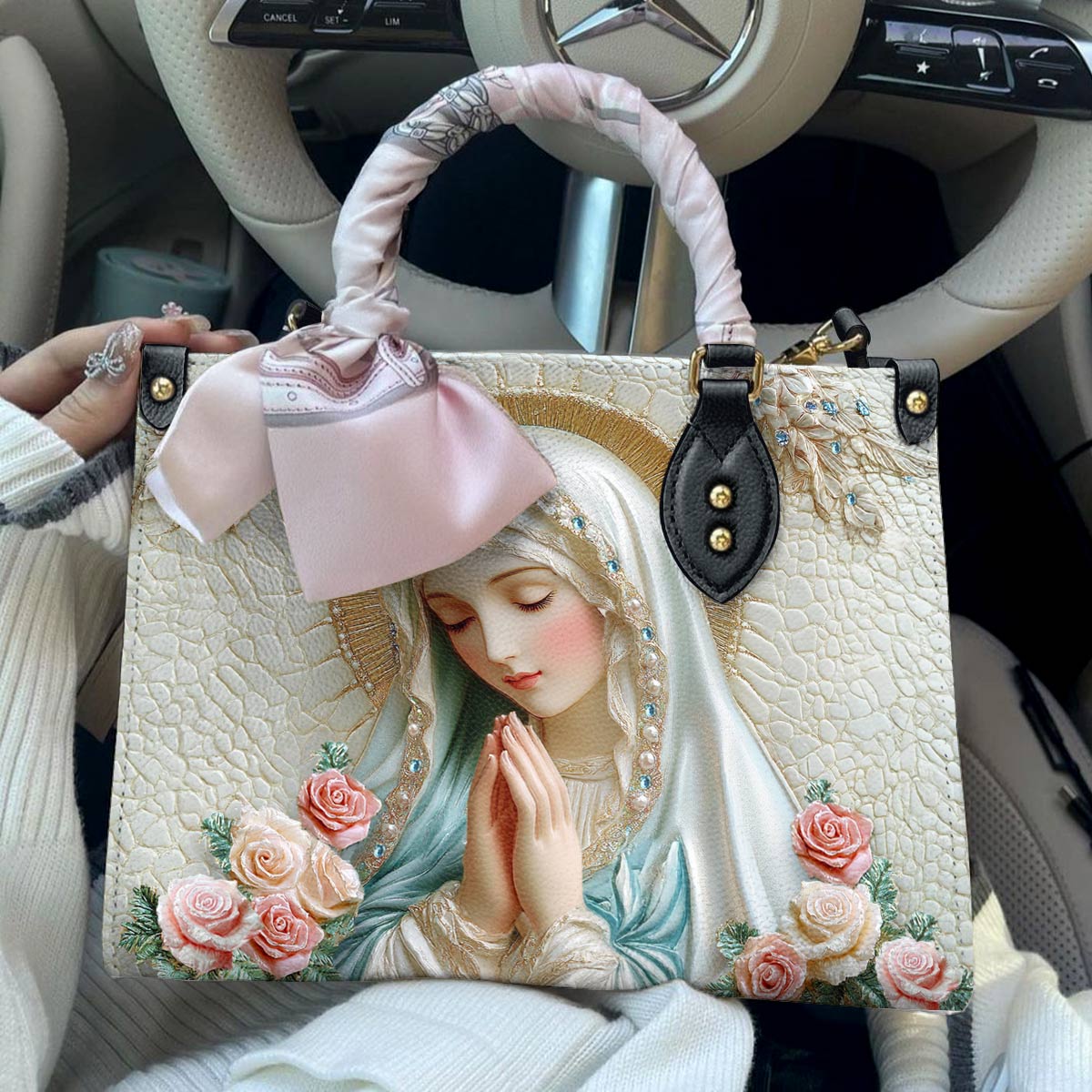 Shineful Leather Bag Graceful Serenity Virgin Mary