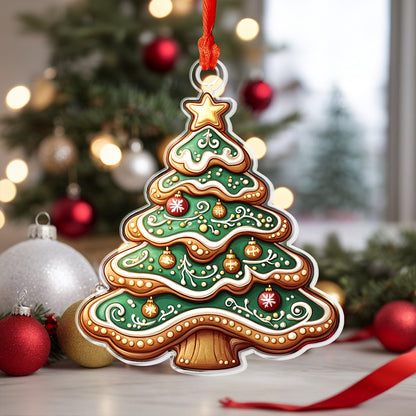 Shineful 2D Acrylic Ornament Christmas Element Gingerbread