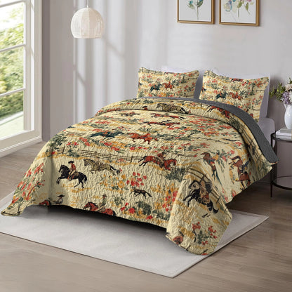 Shineful All Season Quilt 3-Piece Set Cowboy Prairie Dream