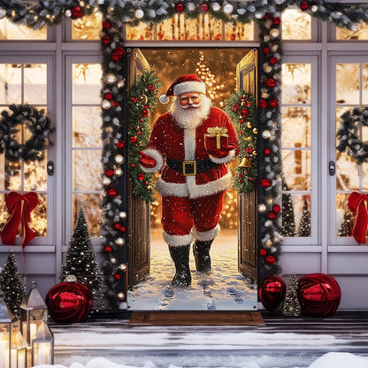 Shineful Door Cover - Santa’s Christmas Gift Arrival