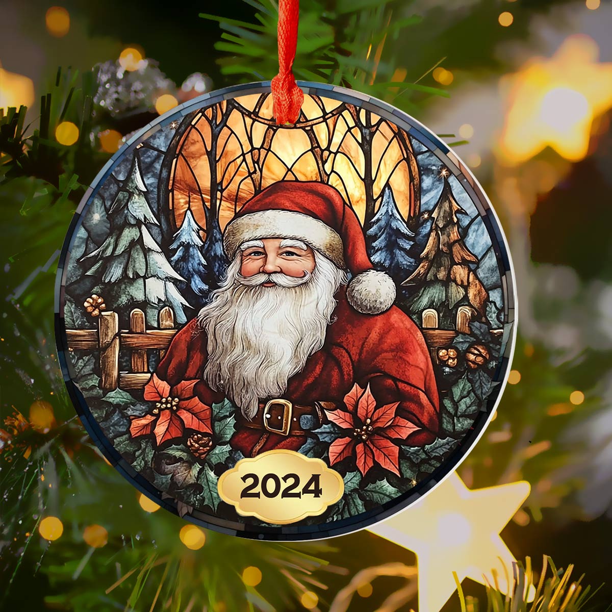 Shineful 2D Acrylic Ornament Holiday Glow