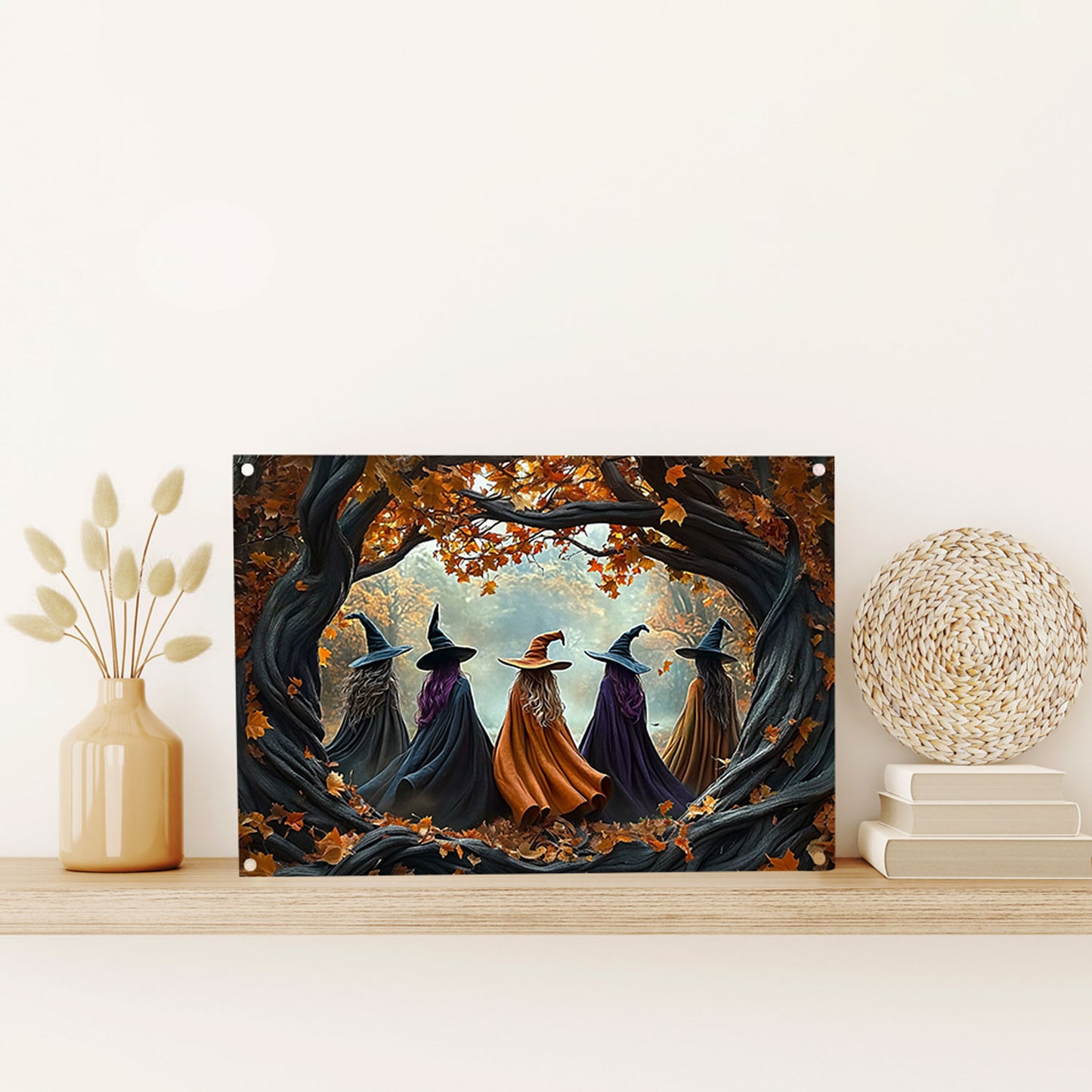 Shineful 2D Metal Sign Witches Gathering