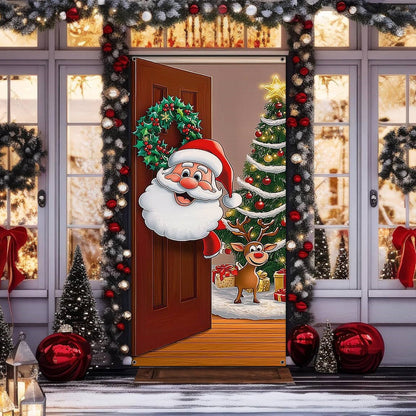 Shineful Door Cover Ho-Ho-Ho-liday