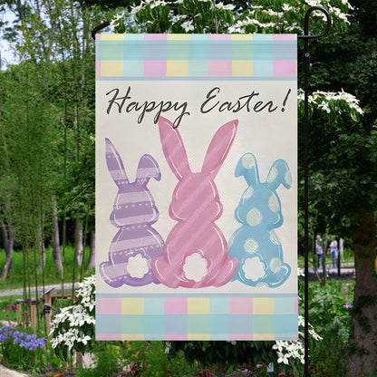 Shineful Garden Flag 12" x 18" Pastel Bunny Blessings