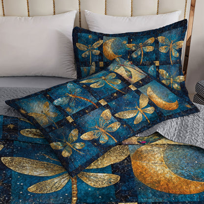 Shineful All Season Quilt 3-Piece Set Dreamy Dragonfly