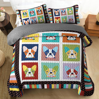 Shineful All Season Quilt 3-Piece Set Snuggly Companions