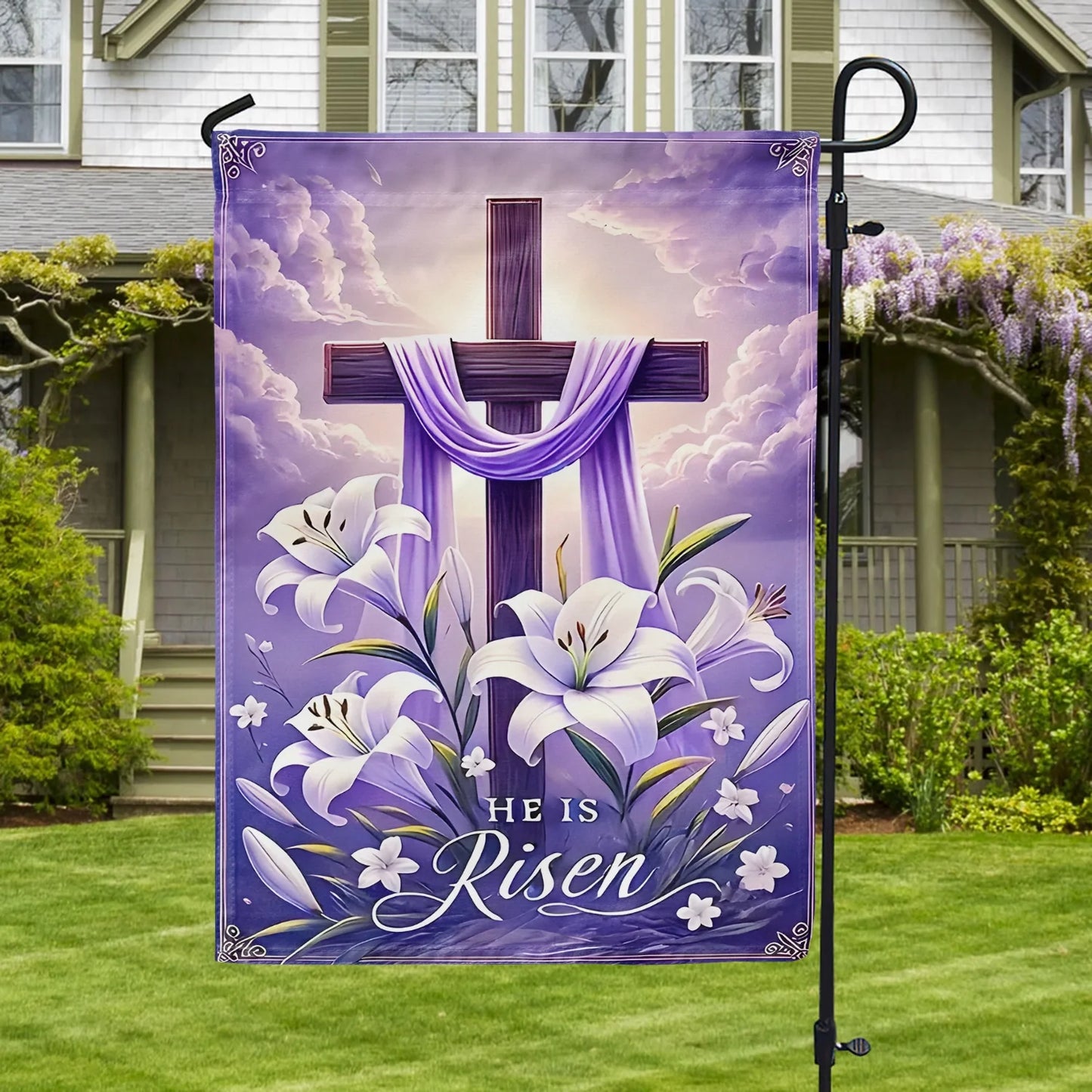 Shineful Garden Flag 12" x 18" Cross of Grace