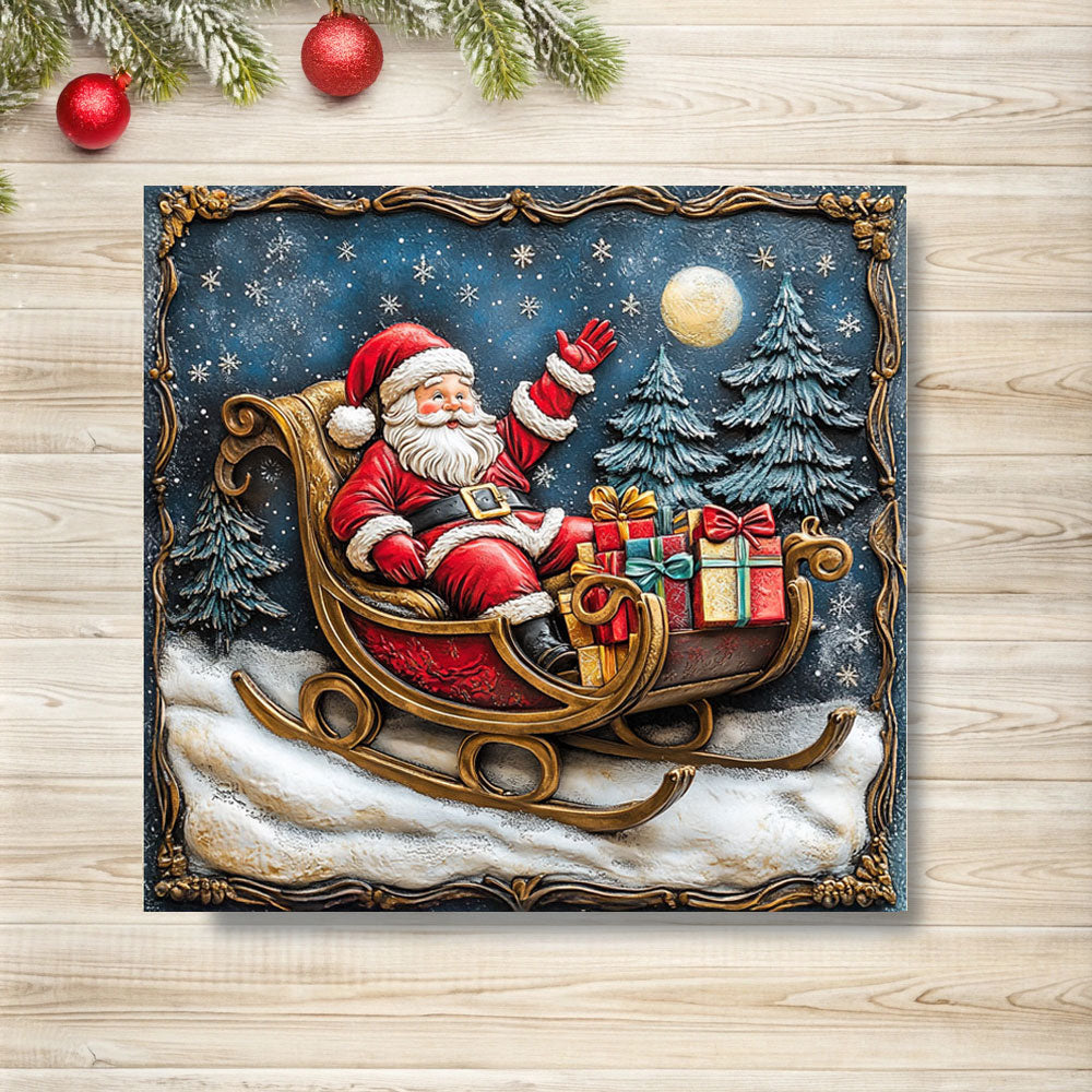 Shineful 2D Metal Sign Santa Claus's Presents