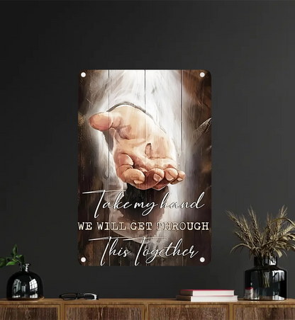 Shineful 2D Metal Sign Divine Hand of Hope