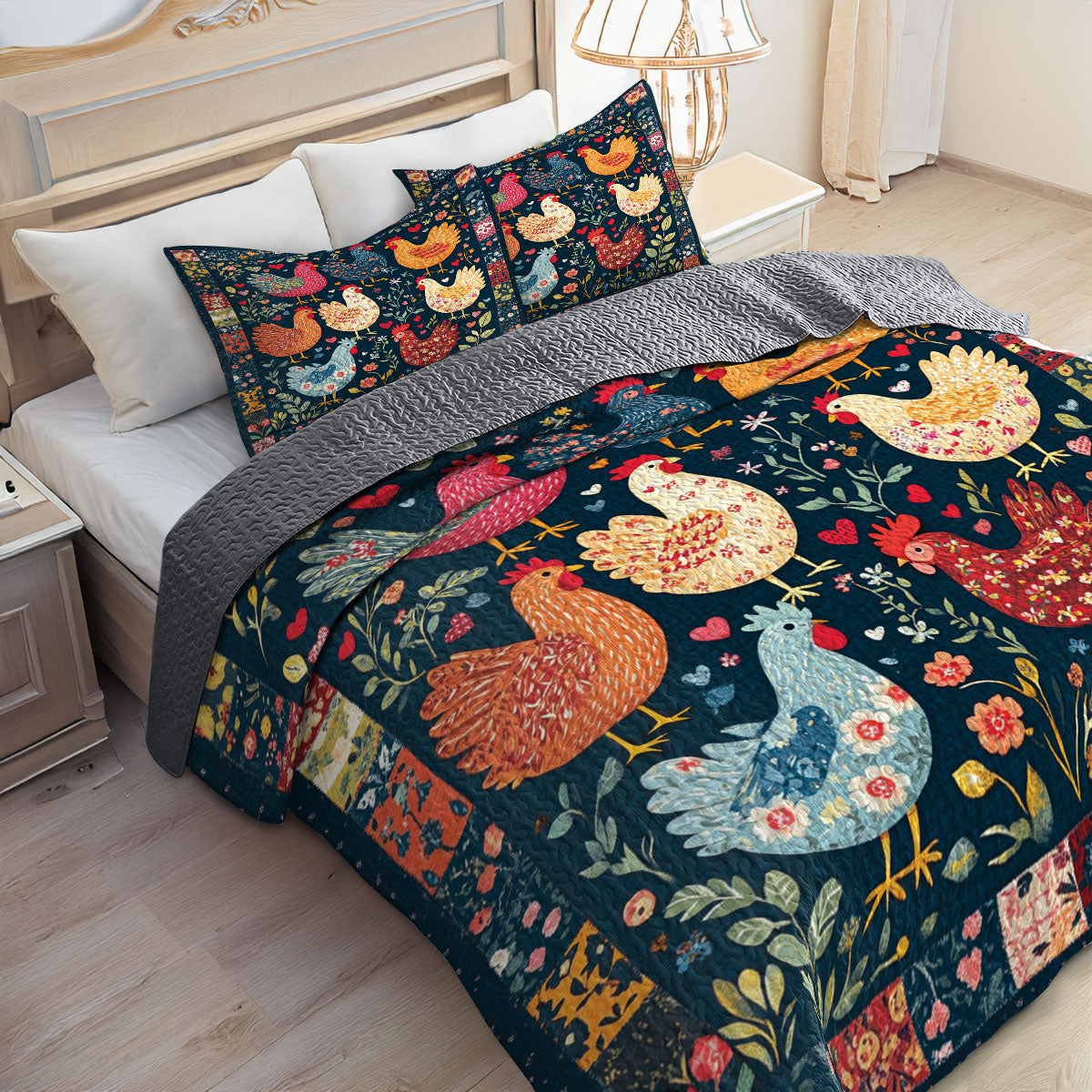 Shineful All Season Quilt 3-Piece Set Cluck Cottage