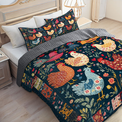 Shineful All Season Quilt 3-Piece Set Cluck Cottage