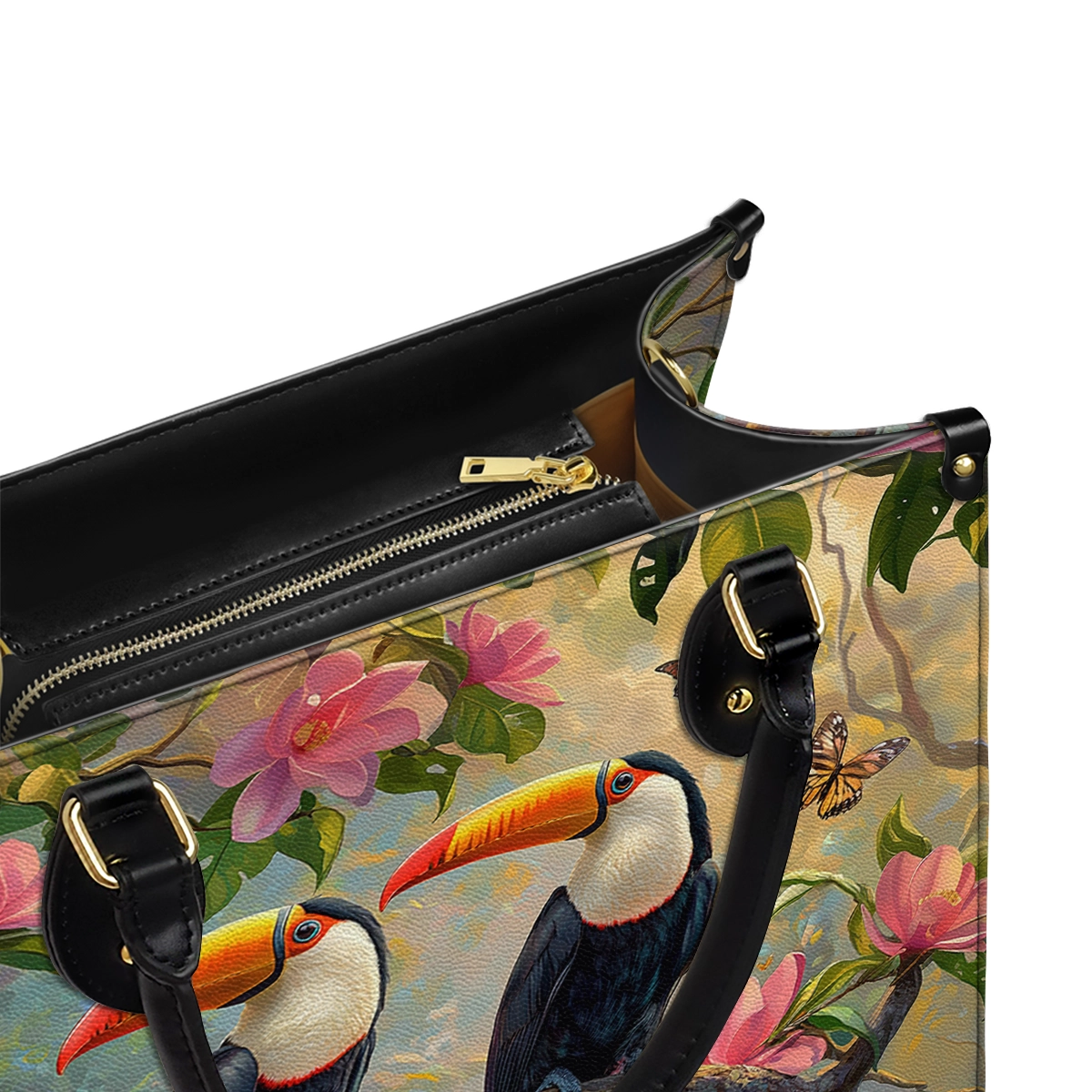 Shineful Leather Bag Tropical Toucan