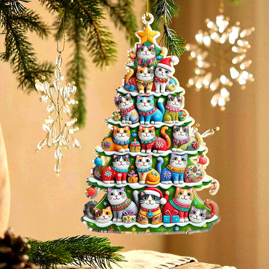 Shineful 2D Acrylic Ornament Happy Catmas