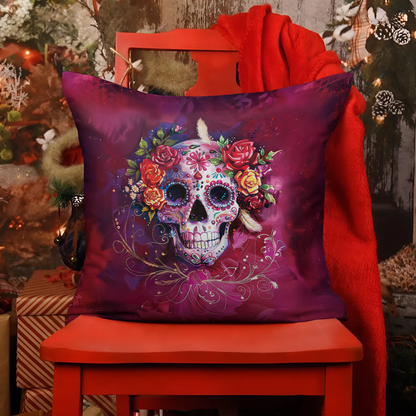 Shineful 2D Print Cushion Cover, Pillowcase, Pillows Covers - Happy Gorgeous Sugar Skull