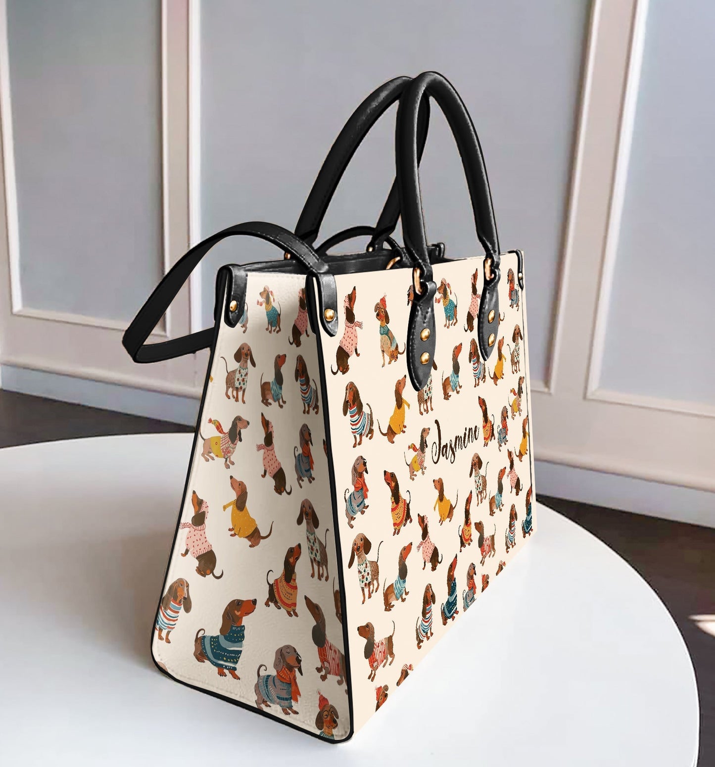 Shineful Leather Bag Dachshund Fashion Wiener