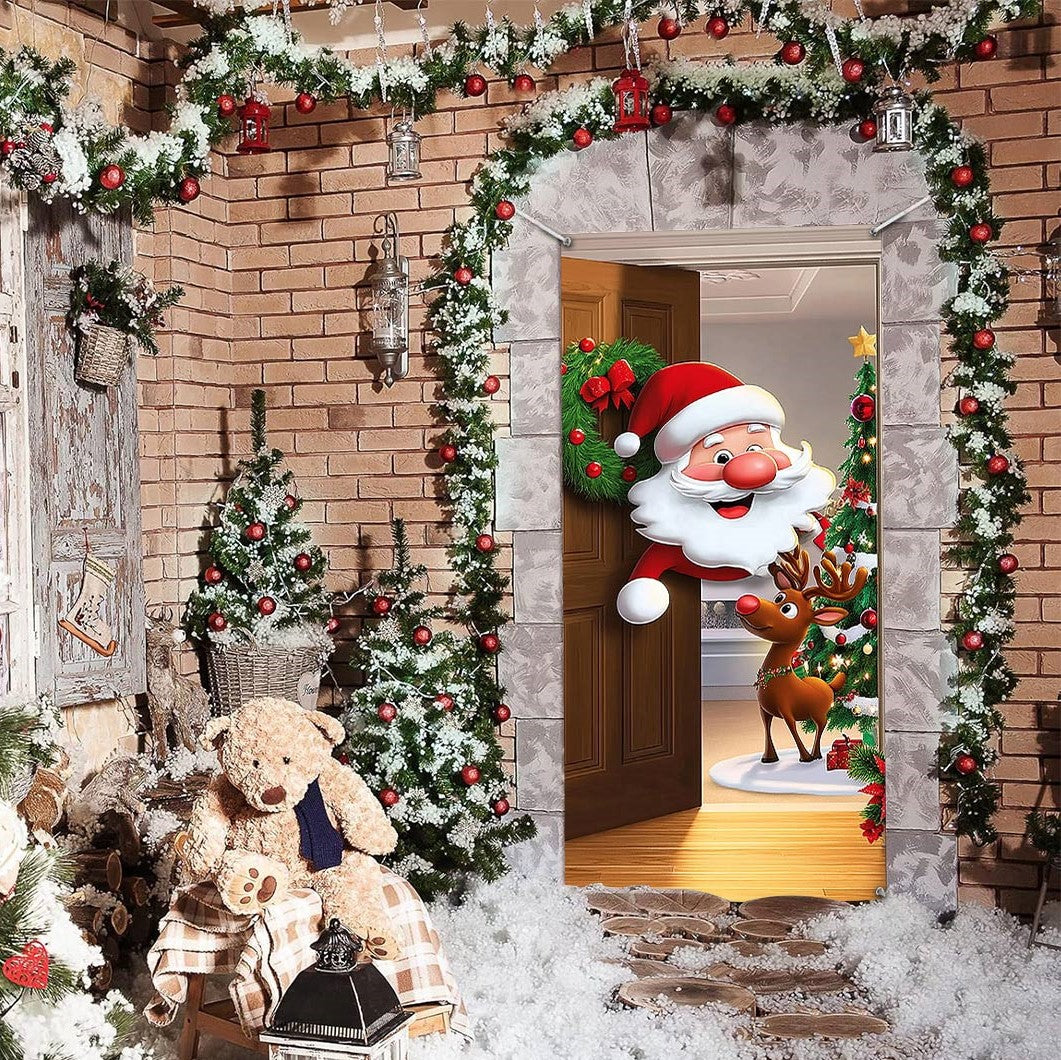 Shineful Door Cover Christmas Magic