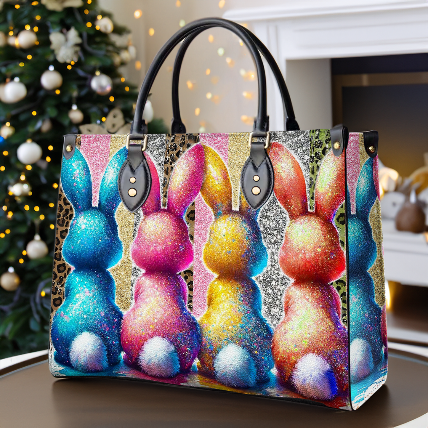 Shineful Leather Bag Glitter Bunnies