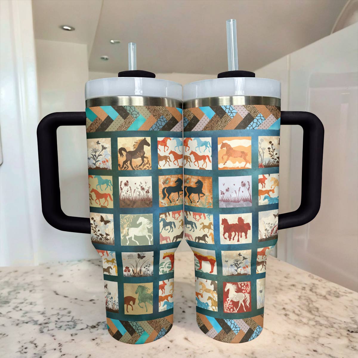 Shineful Tumbler Vintage Horse