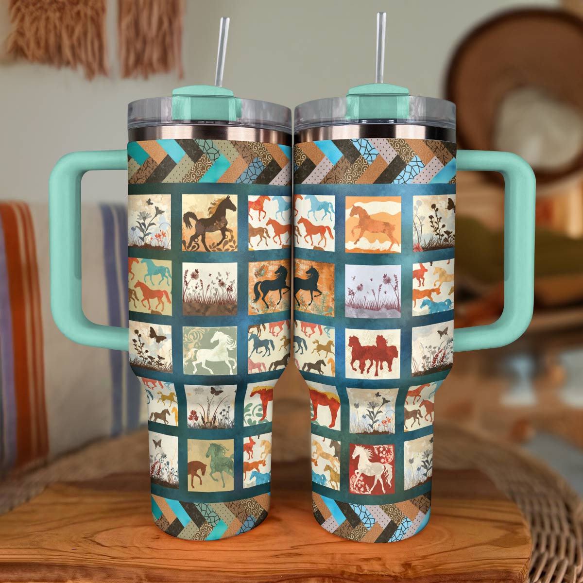 Shineful Tumbler Vintage Horse