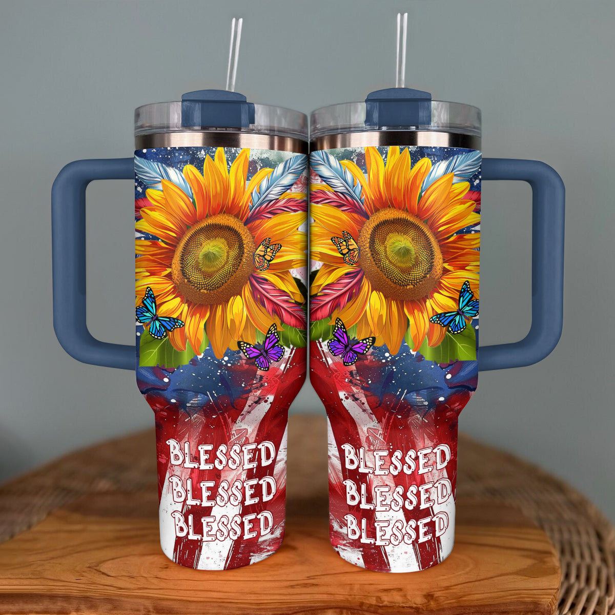 Shineful Tumbler Sunflower Blessed Blooms