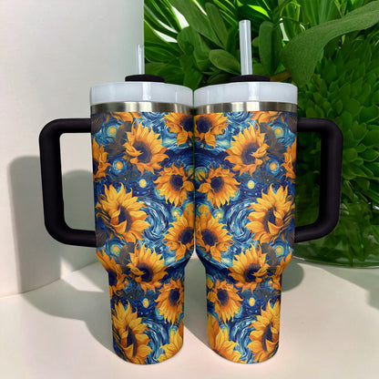 Shineful Tumbler Starry Sunflowers