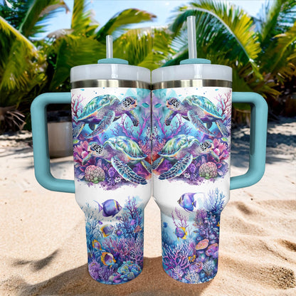 Shineful Tumbler Coral Reef Turtle