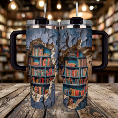 Shineful Tumbler BookGem Wall Portal Book Lovers KL30