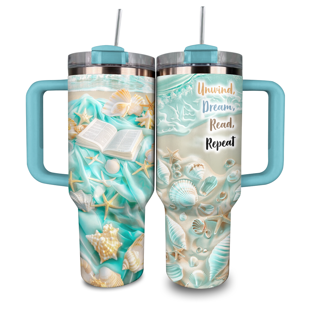 Shineful Tumbler Unwind, Dream, Read, Repeat Reading Lover