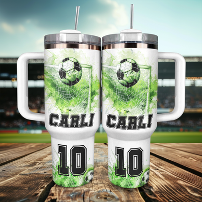 Shineful Personalized Tumbler Soccer Love