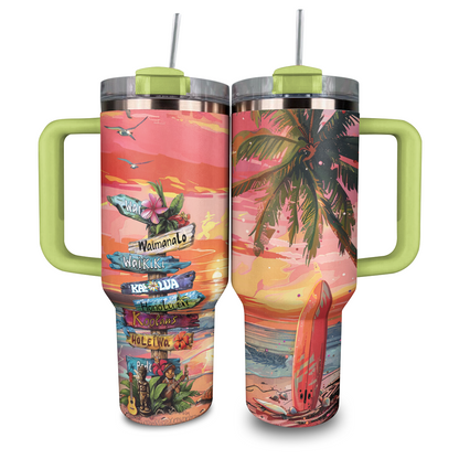 Shineful Tumbler Golden Hour Surfing